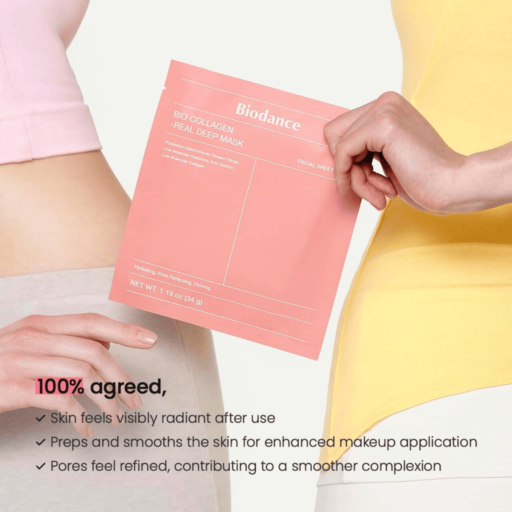 Korean Bio‑Collagen Glow Mask – Deep Hydration, Firming & Instant Glass Skin