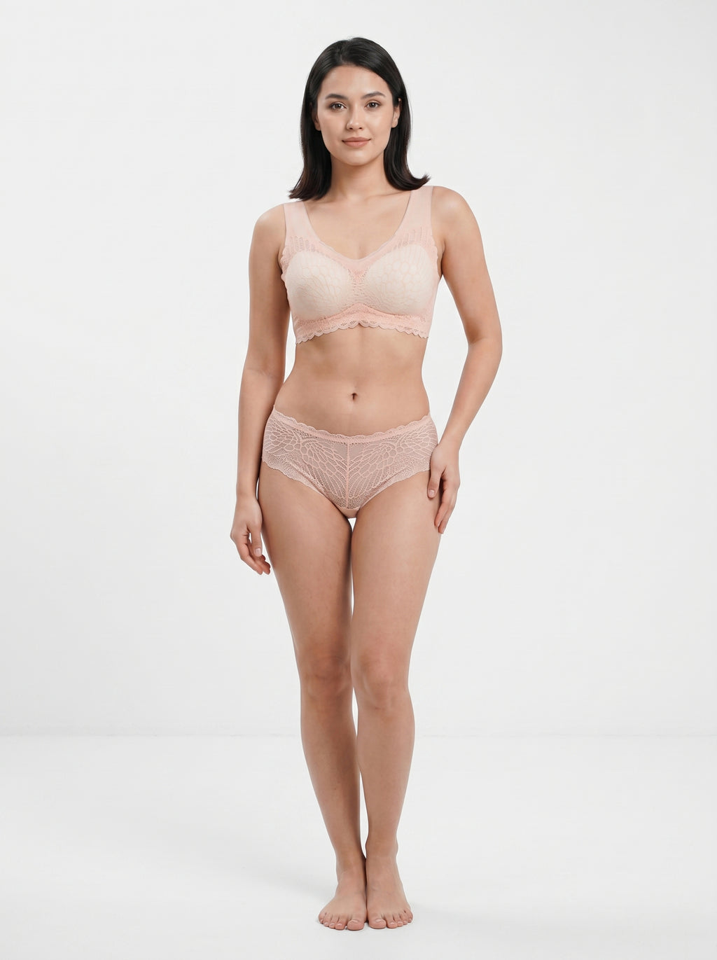 Femorah Pink  -AirFit Lace Comfort Bra