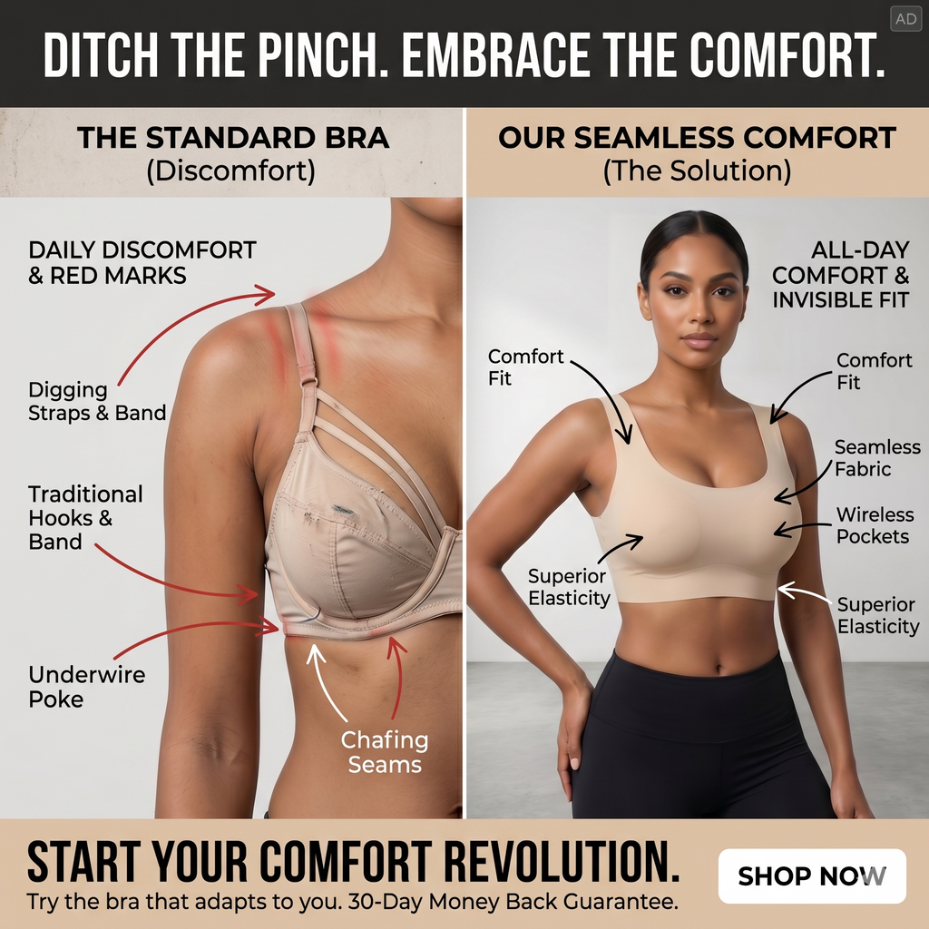 Femorha Skin Seamless Wireless Comfort Bra for Women – Soft Full Coverage Bralette