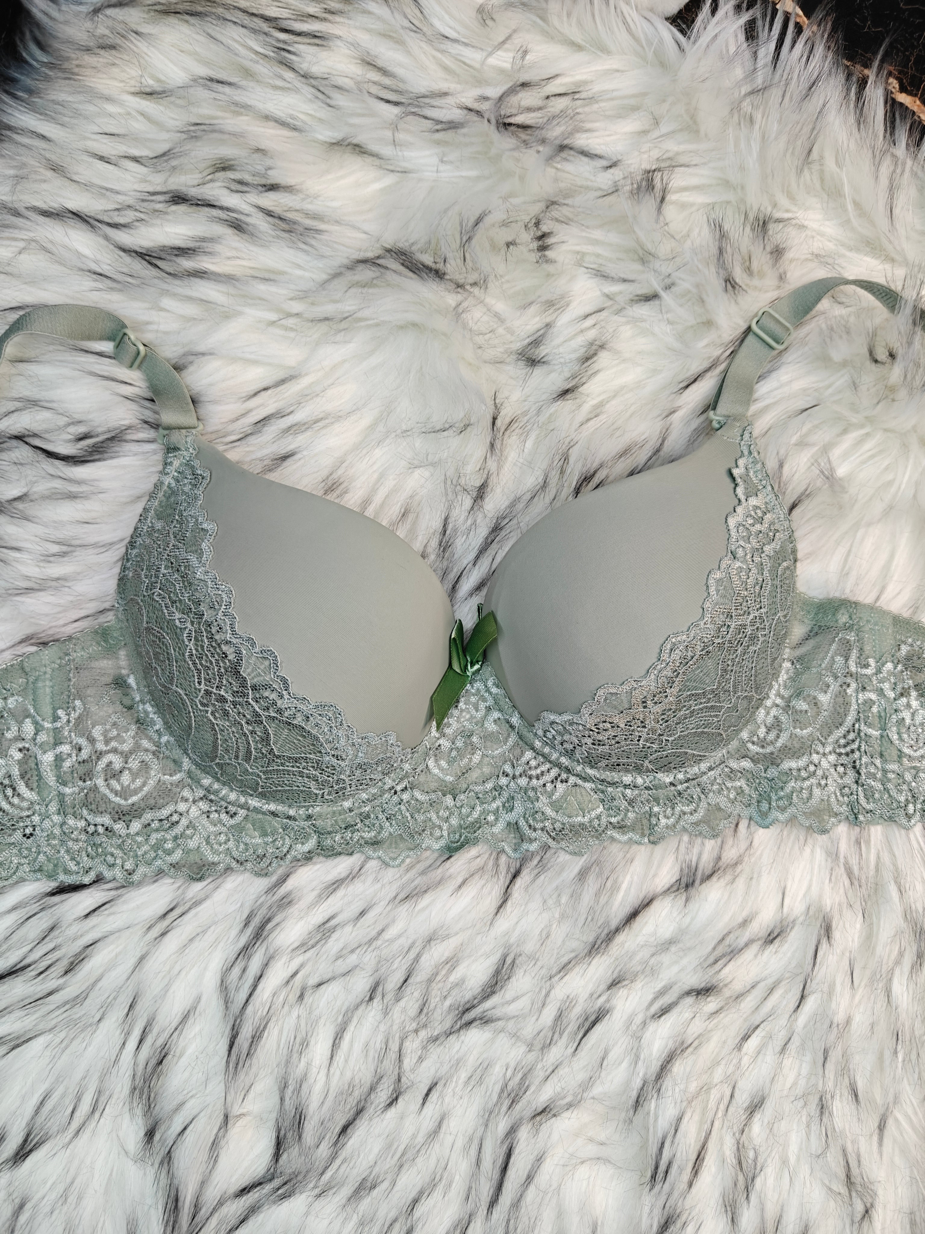 Aqua Mint Bra & Panty Set – Premium Padded Lingerie Set