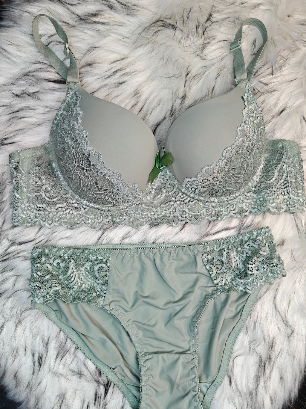 Aqua Mint Bra & Panty Set – Premium Padded Lingerie Set