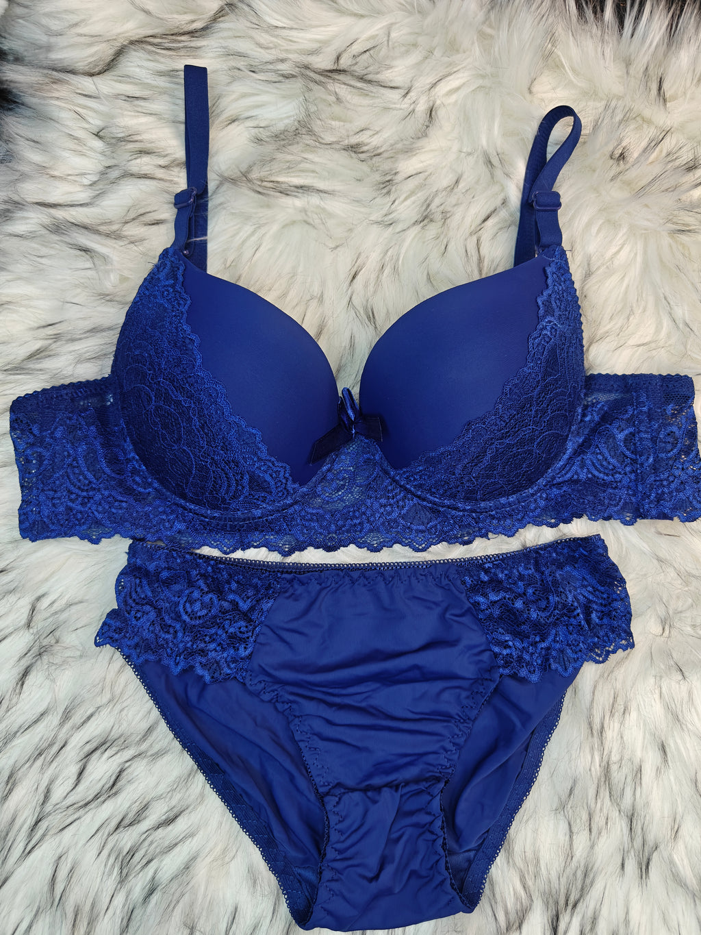 Blue Bra & Panty Set – Premium Padded Lingerie Set