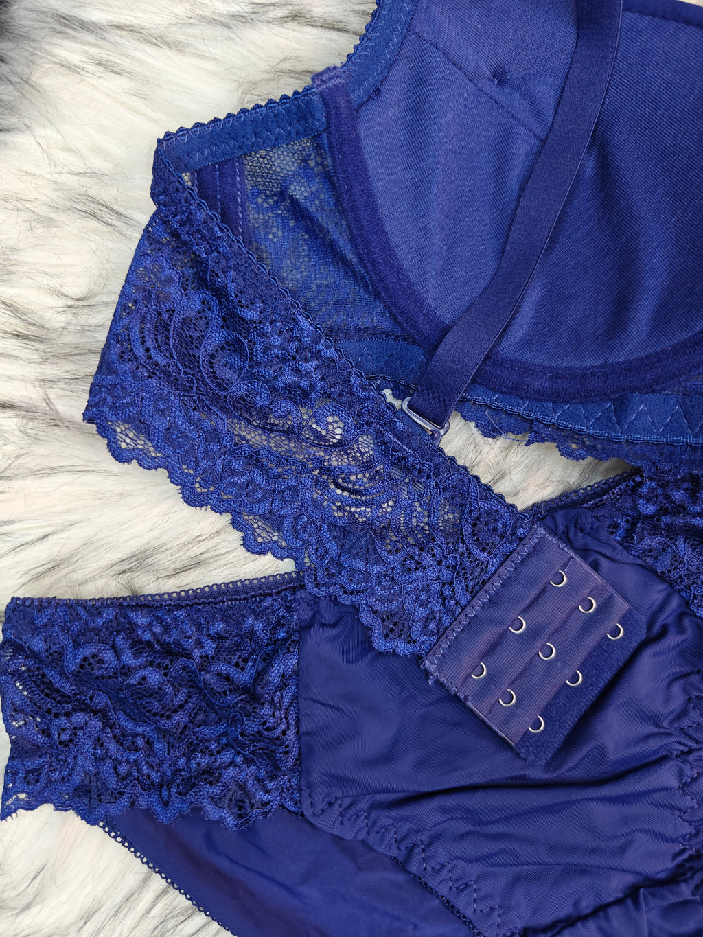 Blue Bra & Panty Set – Premium Padded Lingerie Set