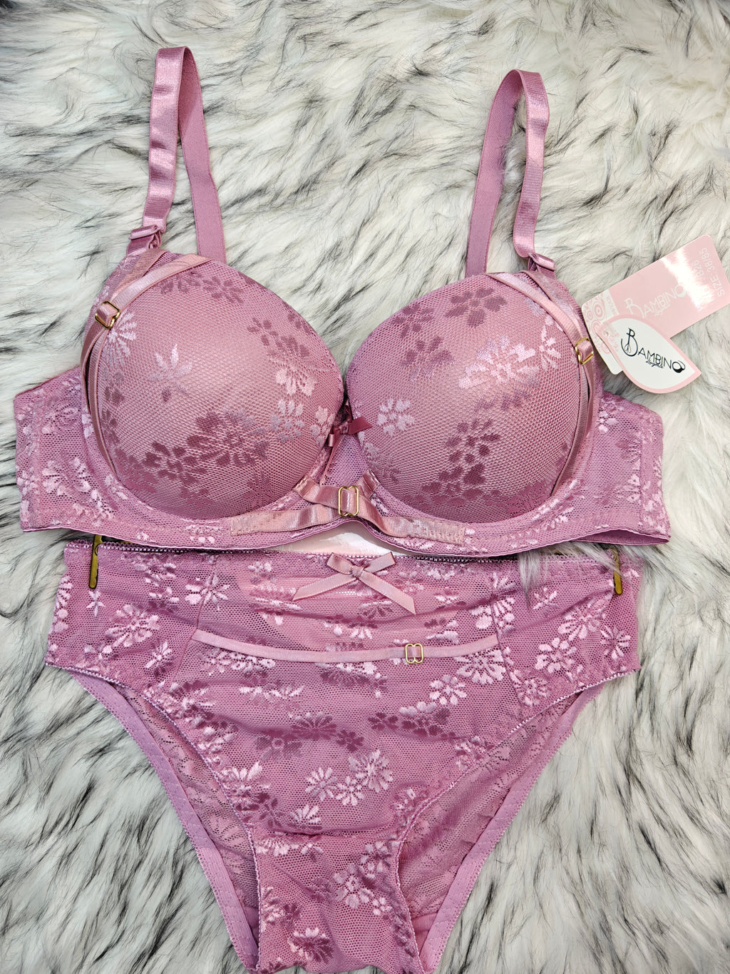 Femoraha Premium Thailand Edition – Soft Pink Luxury Lace Lingerie Set
