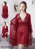 Maroon Net Nighty