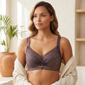 Femorah black Elegant Ruched Seamless Comfort Bra