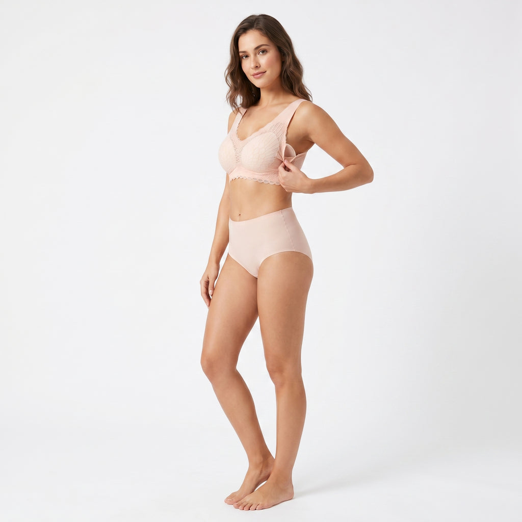 Femorah Pink  -AirFit Lace Comfort Bra