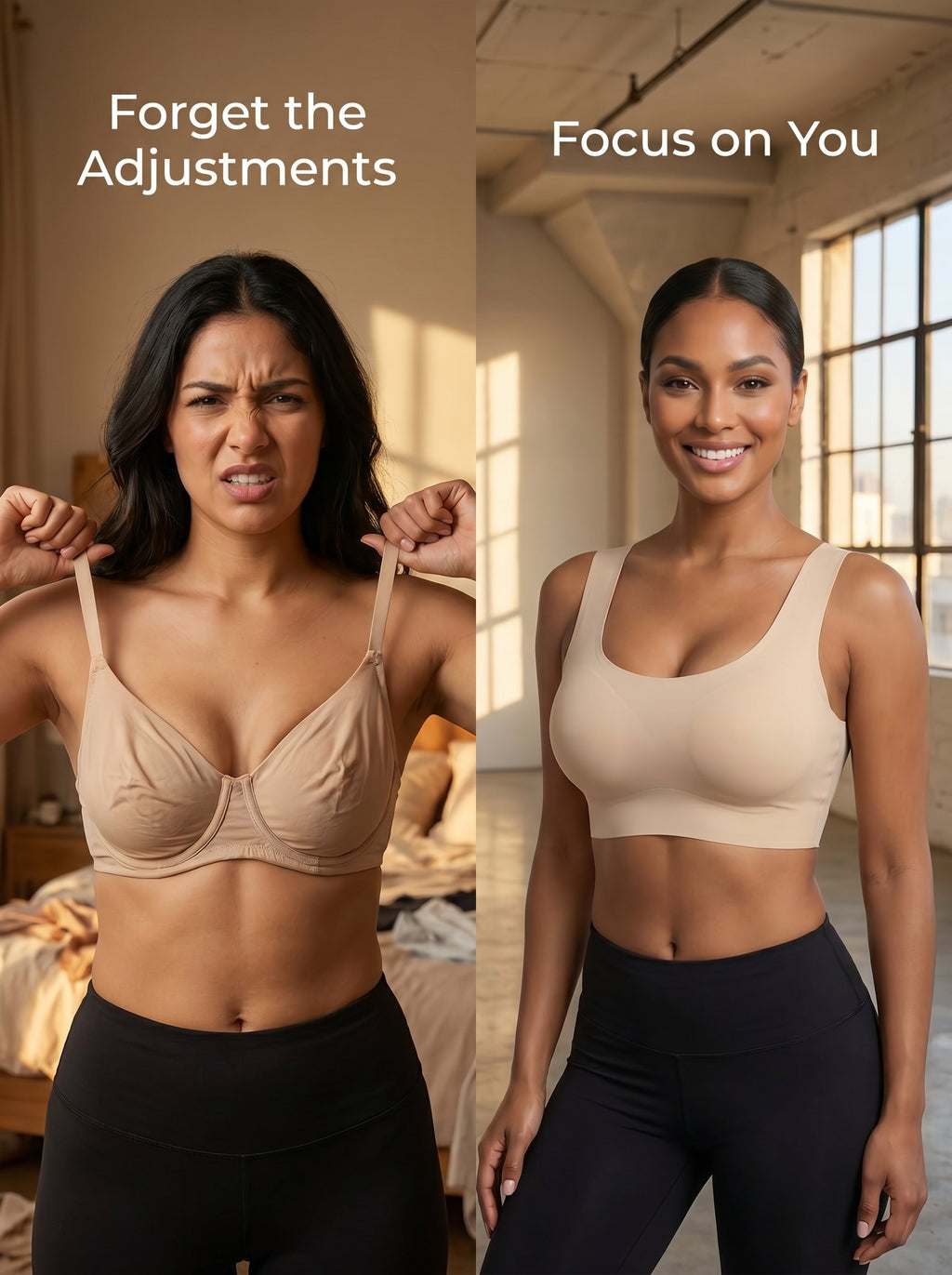 Femorha Skin Seamless Wireless Comfort Bra for Women – Soft Full Coverage Bralette
