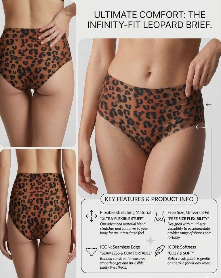 Infinity-Fit Leopard Brief – Pack of 3 | Femorha
