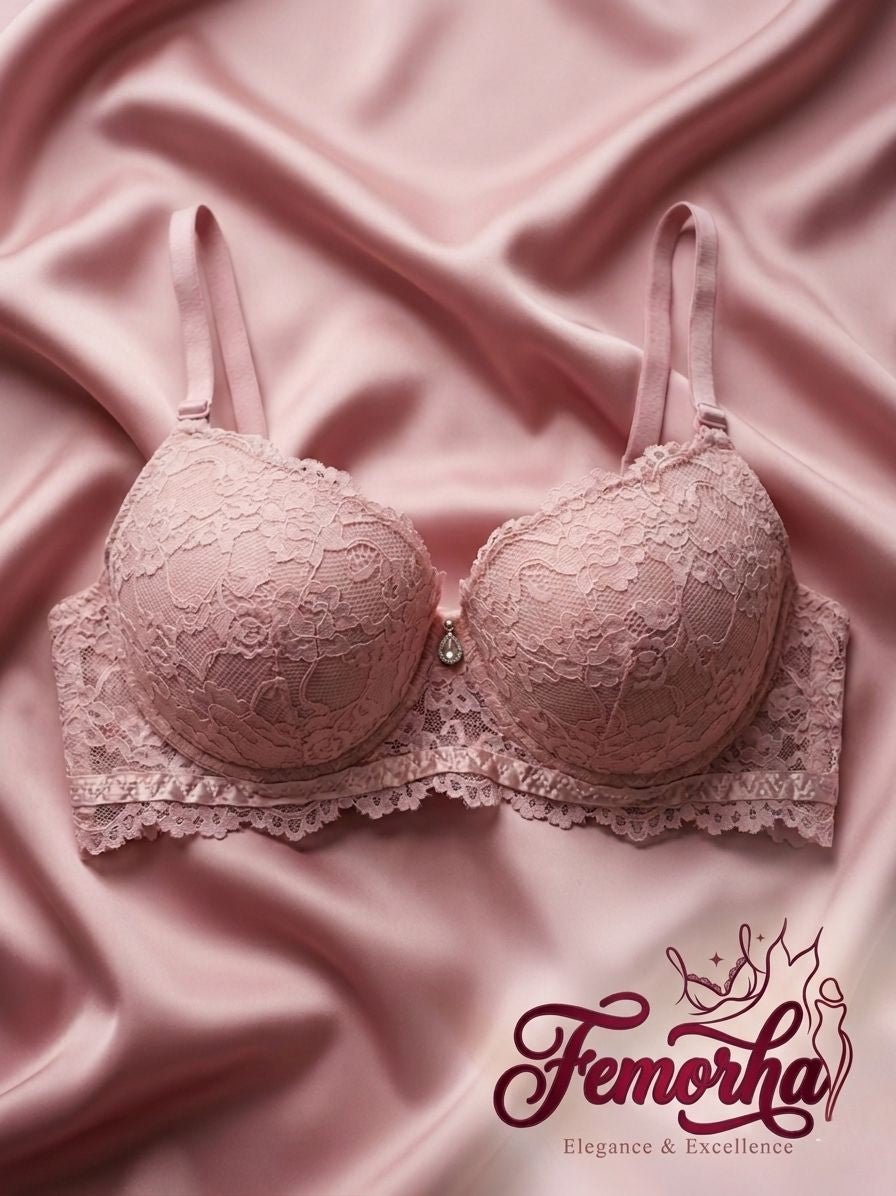Femorah Luxe Lace Push - Up Bra – Soft Padded Bra 025 - Femorah
